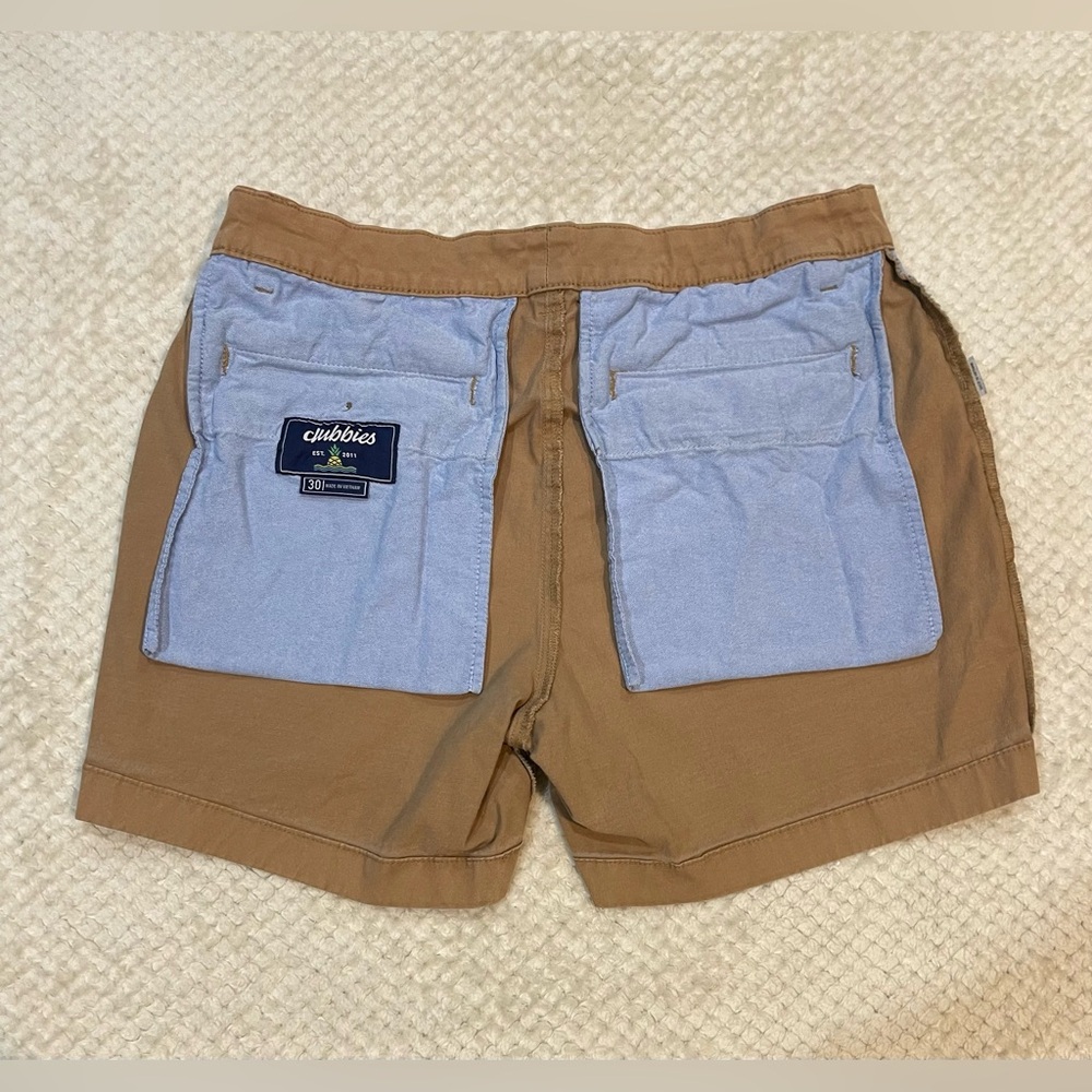 Chubbies Regular Fit Dark Beige Khaki 5.5”  Inseam Women’s Size 30 - Picture 5 of 5